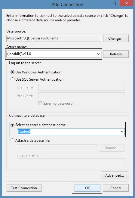 Defining Connection Properties
